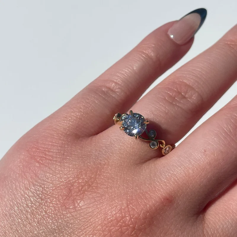Luxury Jewelry At Unbeatable Discounts 1.17 Round Lab Diamond Engagement Ring