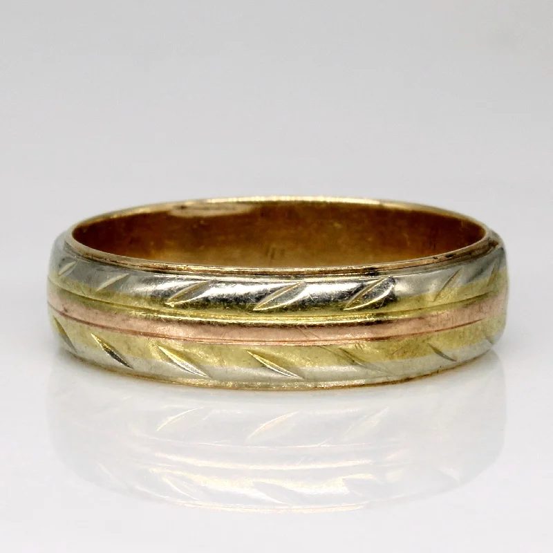 Discounted Jewelry For A Glamorous Look 10k Tri Tone Gold Ring | SZ 10.25 |