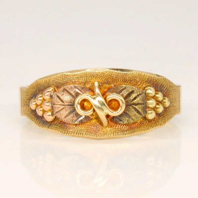 Elevate Your Outfit With Discounted Statement Jewelry 10k Tri Tone Gold Ring | SZ 7.25 |