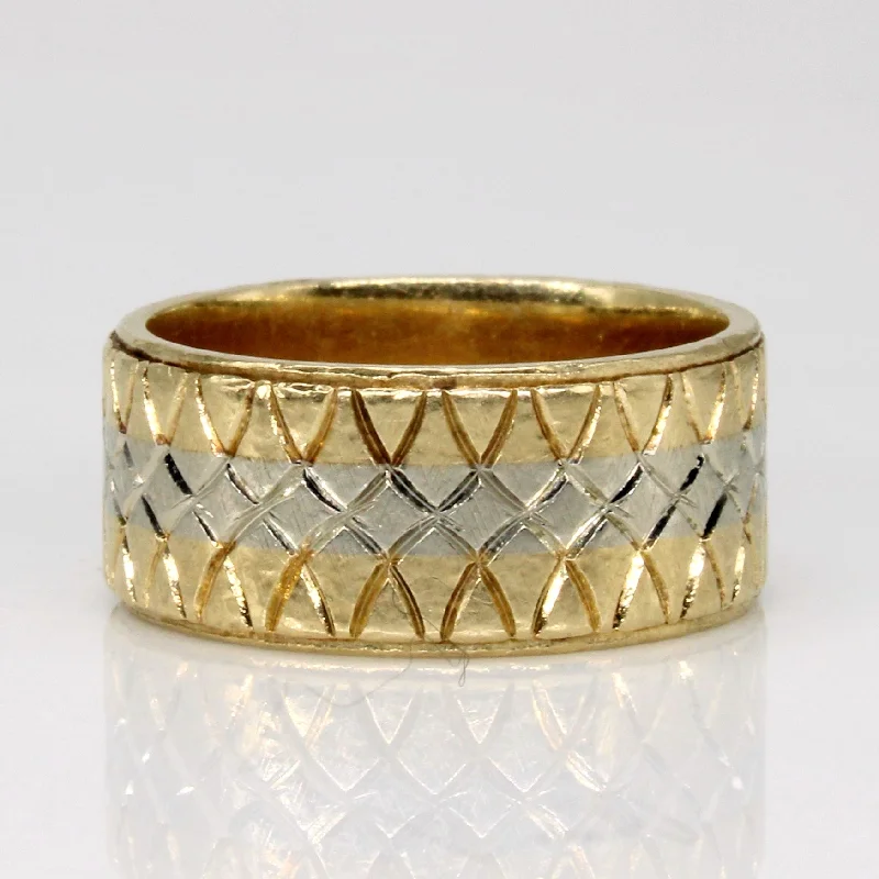 Elegant Jewelry Pieces At Unbelievable Prices 10k Two Tone Gold Ring | SZ 4.75 |