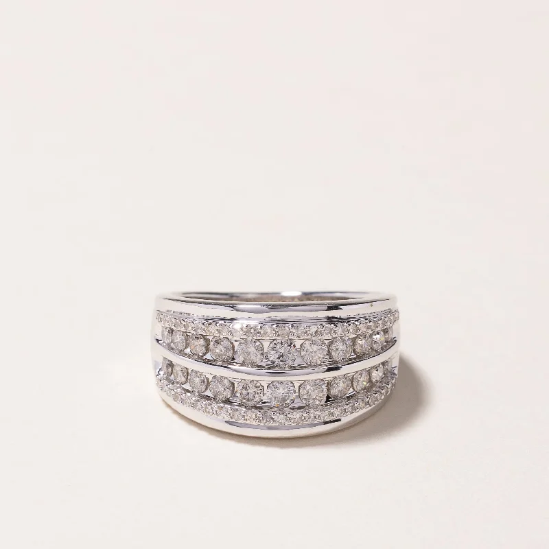Get The Jewelry You Love At A Price You Love 'Michael Hill' 10k White Gold Diamond Ring | 1.00ctw | SZ 7