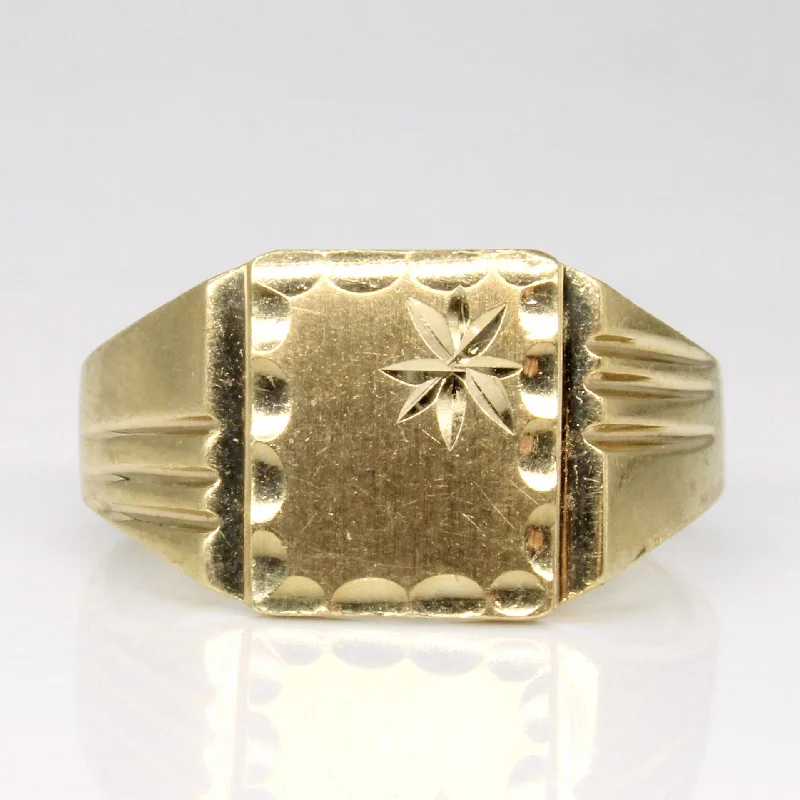 Trending Jewelry Styles Now At Limited-Time Discounts 10k Yellow Gold Star Ring | SZ 7.25 |