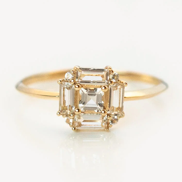 Limited-Stock Jewelry Clearance – Grab Your Favorites Now 14k Vintage Inspired Art Deco Engagement Ring