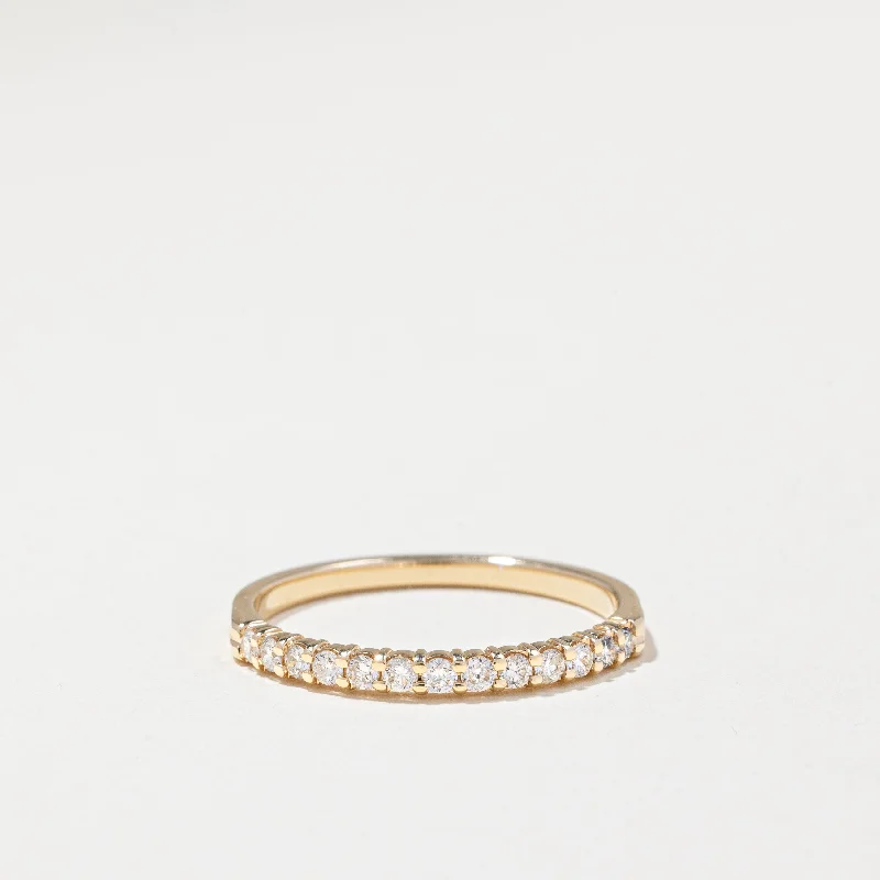 Modern Statement Jewelry For Bold Styling 14k Yellow Gold Diamond Ring | 0.20ctw | SZ 7