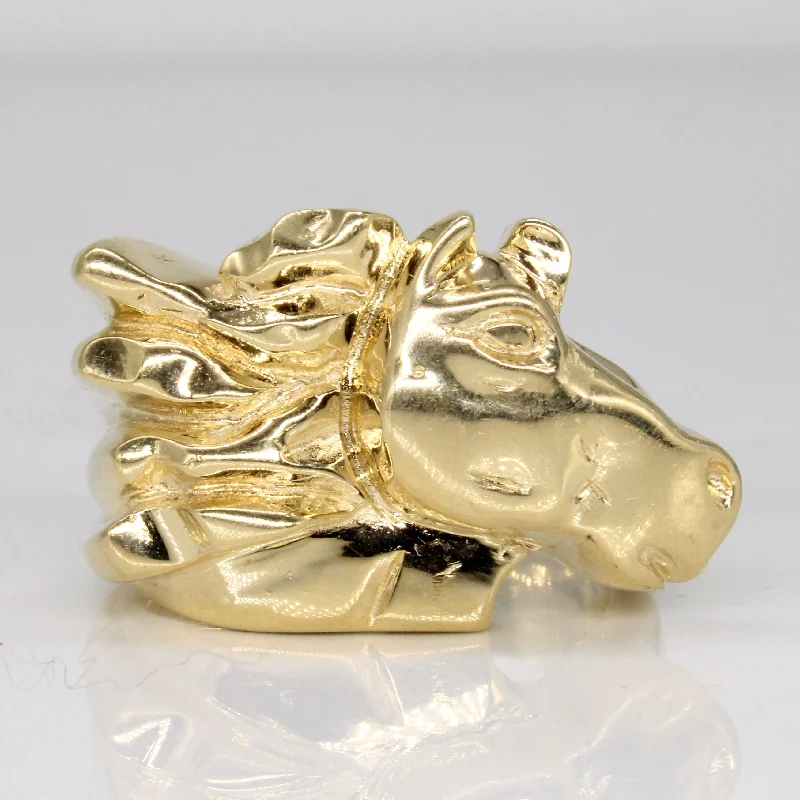 Unmissable Jewelry Sale – Shop Before It's Too Late 14k Yellow Gold Horse Ring | SZ 11 |