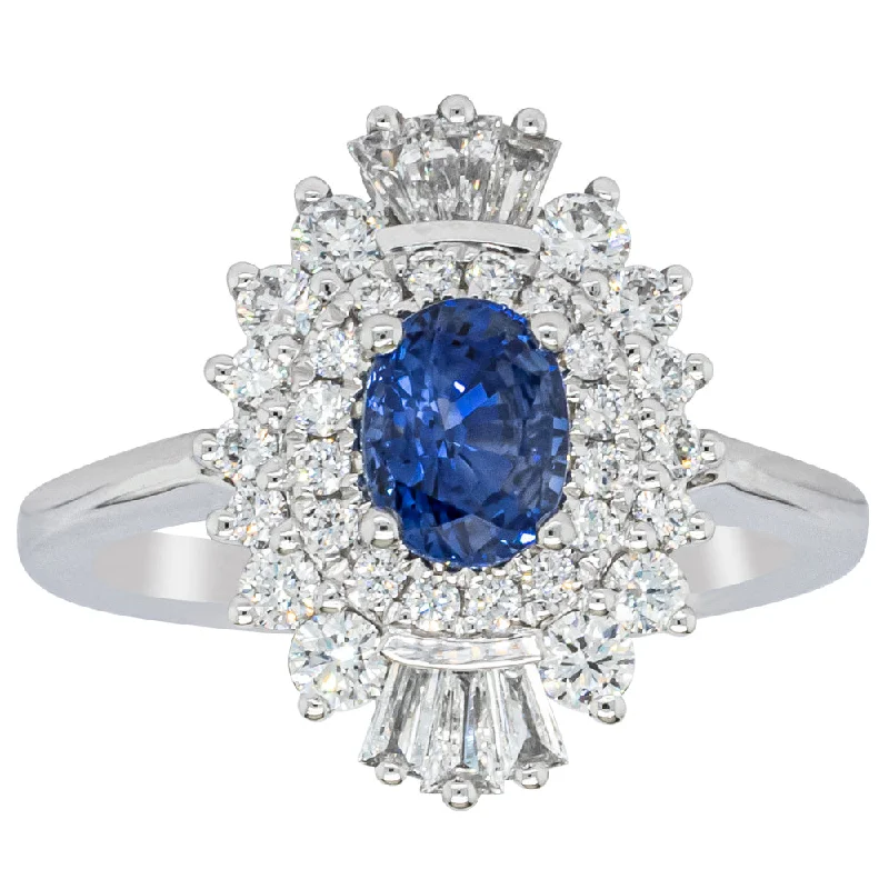 Celebrate With Sparkle – Jewelry Sale Now Live 18ct White Gold 1.06ct Sapphire & Diamond Kira Ring