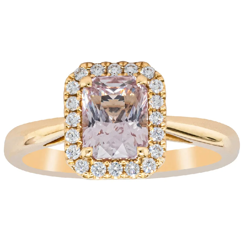 Modern Jewelry At Exclusive Discounts – Shop Today 18ct Yellow Gold 1.57ct Pink Sapphire & Diamond Nina Ring