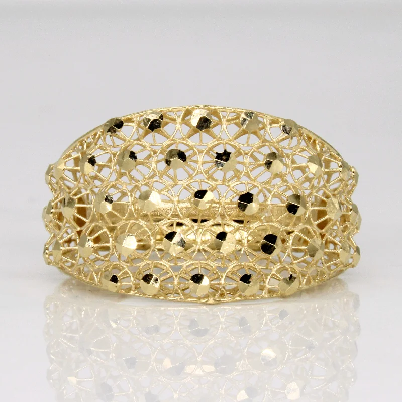 Make Every Moment Shine – Jewelry Discounts Available 18k Yellow Gold Lattice Ring | SZ 8.75 |