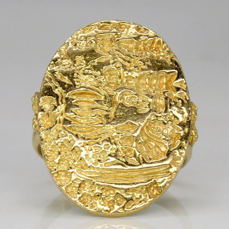 Limited-Stock Jewelry Sale – Once It's Gone, It's Gone 18k Yellow Gold Ring | SZ 6.25 |