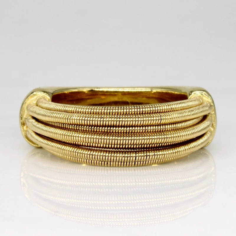 Stunning Jewelry Pieces At The Lowest Prices Ever 18k Yellow Gold Wire Ring | SZ 7 |