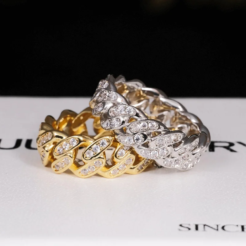 Dainty And Elegant Jewelry Now At Reduced Prices 8mm CZ Ring In 18k Gold-Plated