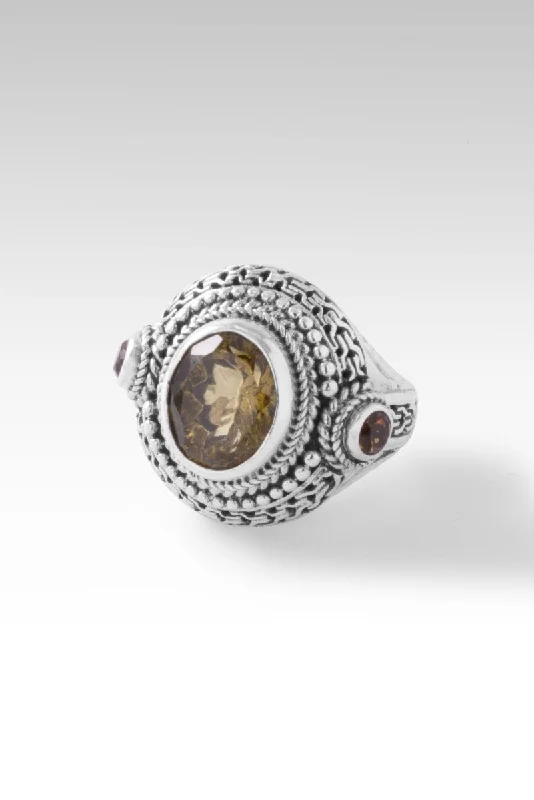 Handcrafted Jewelry Sale – Unique Designs At Low Prices Always Treasured Ring™ in Olive Quartz