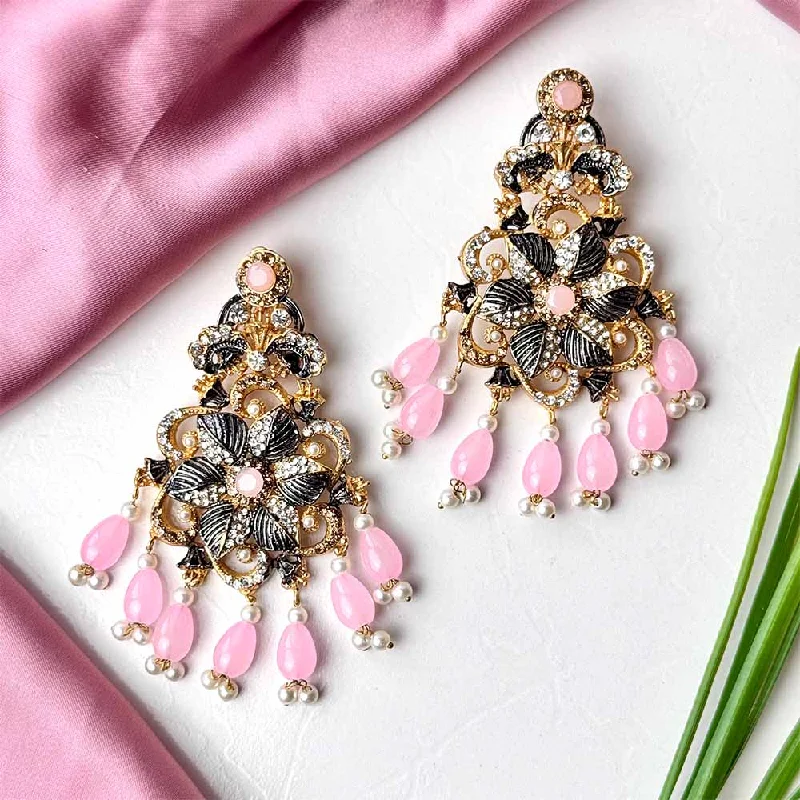 Classic And Modern Jewelry Styles On Sale Areesha Earrings (Baby Pink)