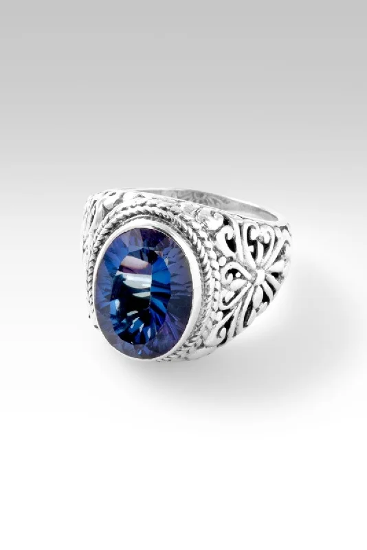 Fashion-Forward Geometric Jewelry For Contemporary Style Be Not Afraid Ring™ in Odyssey Universe™ Mystic Quartz