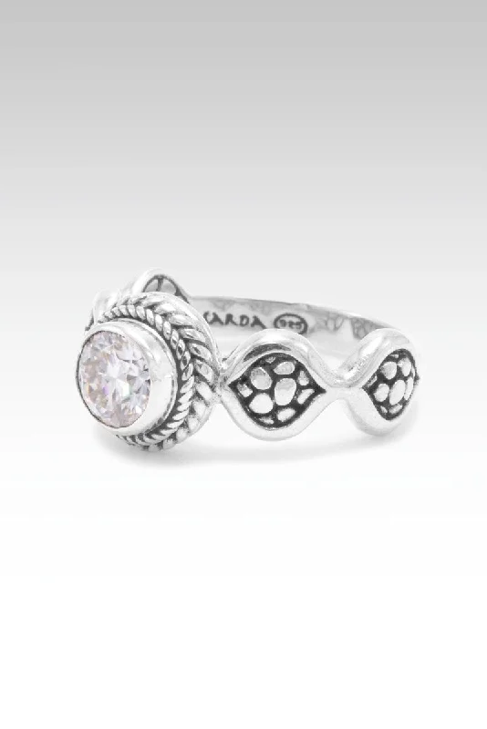 Elevate Your Outfit With Discounted Statement Jewelry Be Still Ring™ in Moissanite