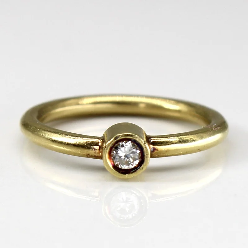 Exclusive Jewelry Bundles At Discounted Prices Bezel Set Diamond Ring | 0.05ct | SZ 2 |