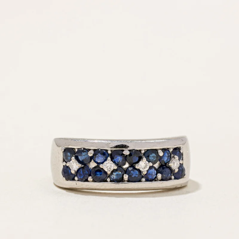 Get The Jewelry You Love At A Price You Love Blue Sapphire & Diamond Ring | 1.08ctw, 0.05ctw | SZ 6.5 |