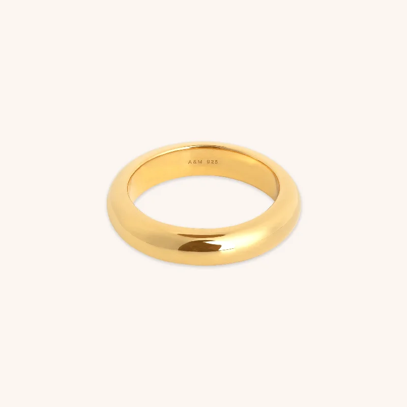 Modern Jewelry At Exclusive Discounts – Shop Today Bold Stacking Ring in Gold