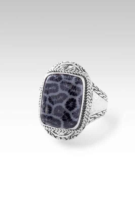 Elegant Rose Gold Jewelry For A Stylish Touch Boundless Love Ring™ in Black Indonesian Coral