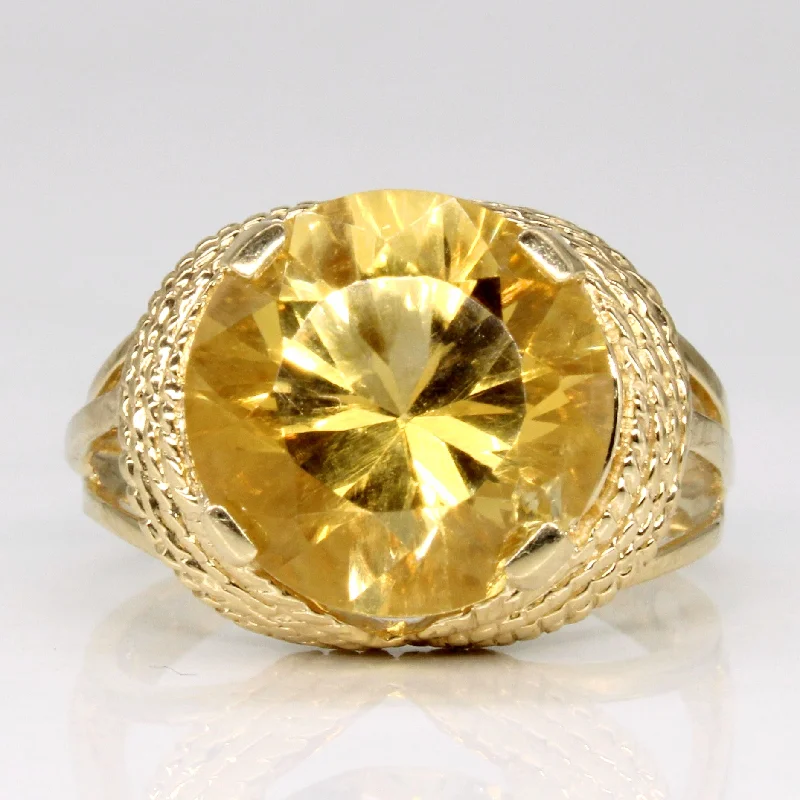 Upgrade Your Jewelry Collection For Less Citrine Cocktail Ring | 5.60ct | SZ 6.75 |
