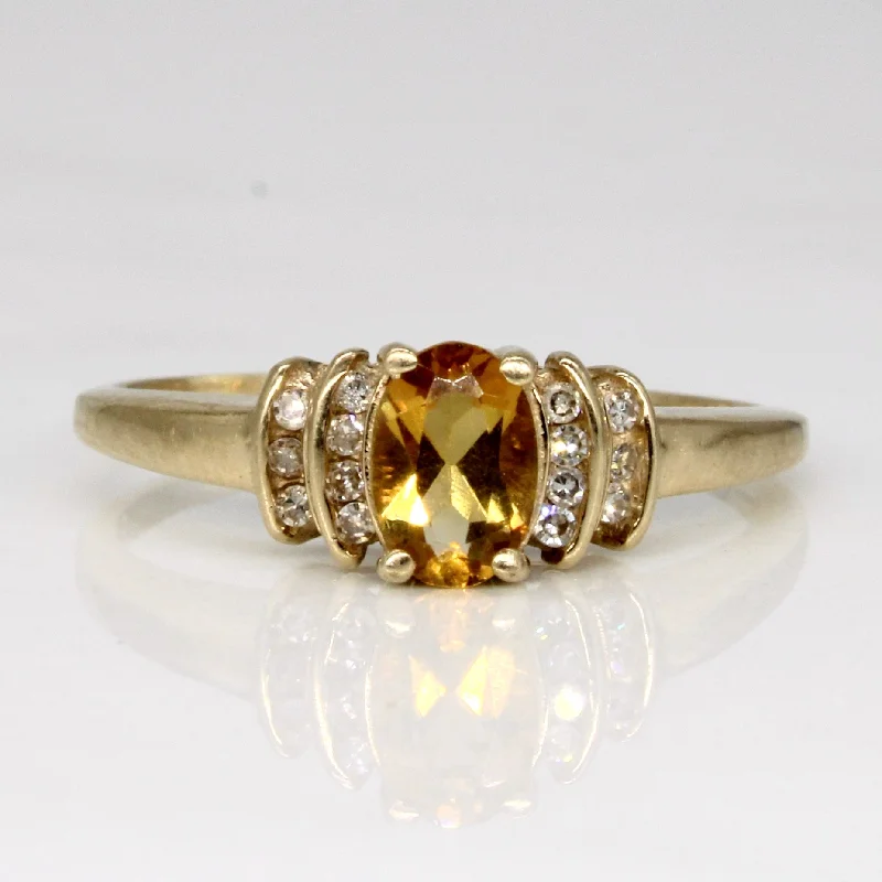 Affordable Elegance – Special Jewelry Sale Now Live Citrine & Diamond Ring | 0.40ct, 0.07ctw | SZ 7 |