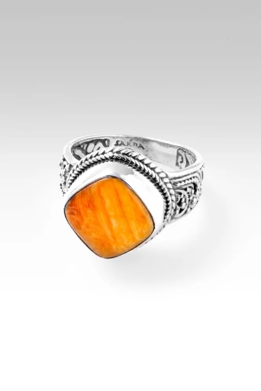 Jewelry Sale – Exclusive Styles At Lower Prices Come What May Ring™ in Orange Spiny Oyster