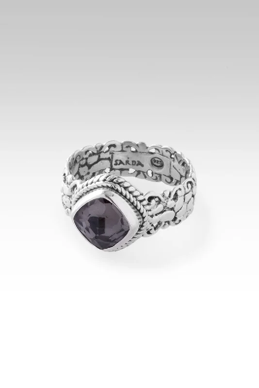 Best Jewelry Deals – Premium Quality At Exclusive Discounts Crowned with Glory Ring™ in Odyssey Black Knight™ Mystic Quartz