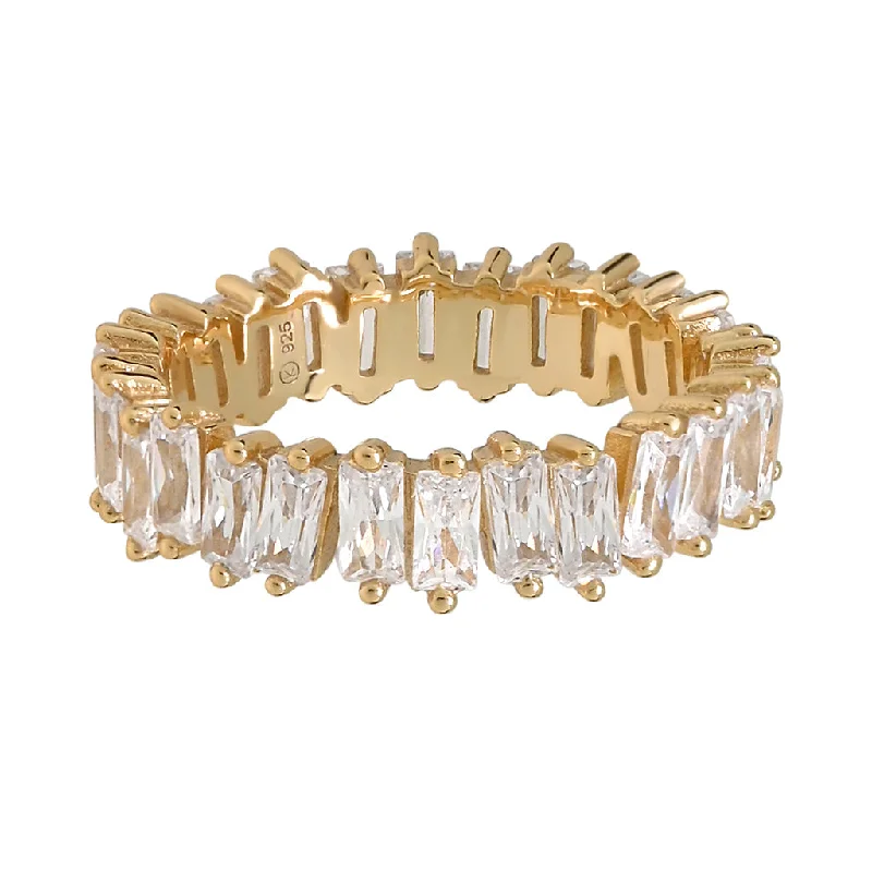 Shop Signature Jewelry Styles At Exclusive Prices CZ Multi-Baguette Eternity Band Ring