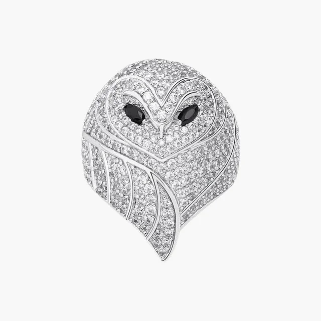 Timeless Jewelry At Special Discount Rates DARK OWL RING – WHITE GOLD