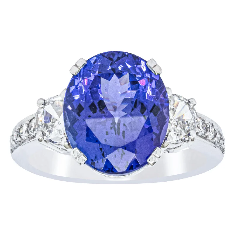Limited Stock On Premium Jewelry At Low Prices Deja Vu 18ct White Gold 5.84ct Tanzanite & Diamond Ring