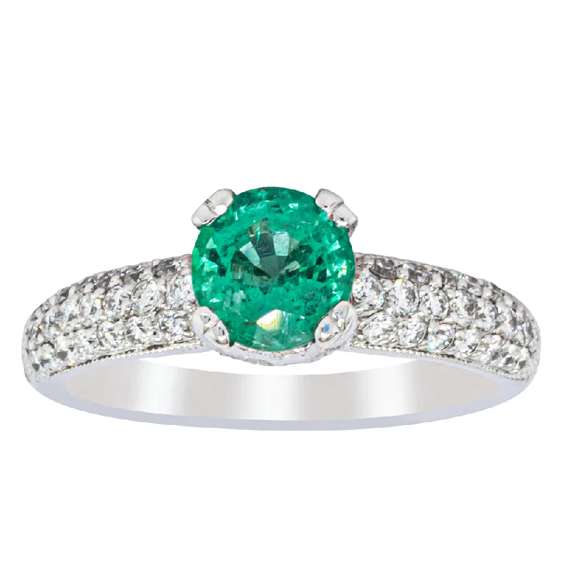 Elevate Your Jewelry Collection With Limited-Time Savings Deja Vu 18ct White Gold .90ct Emerald & Diamond Ring