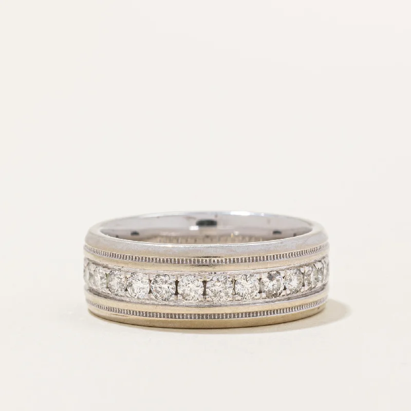Adjustable Charm Bracelets For A Perfect Fit Semi Eternity Diamond Cigar Band | 1.00ctw | SZ 12.75 |