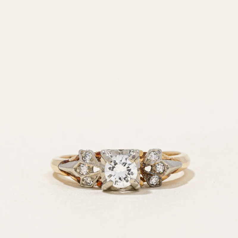Gorgeous Jewelry, Limited-Time Savings Mid Century Diamond Ring | 0.33ctw VS1 G/H | SZ 5.5 |
