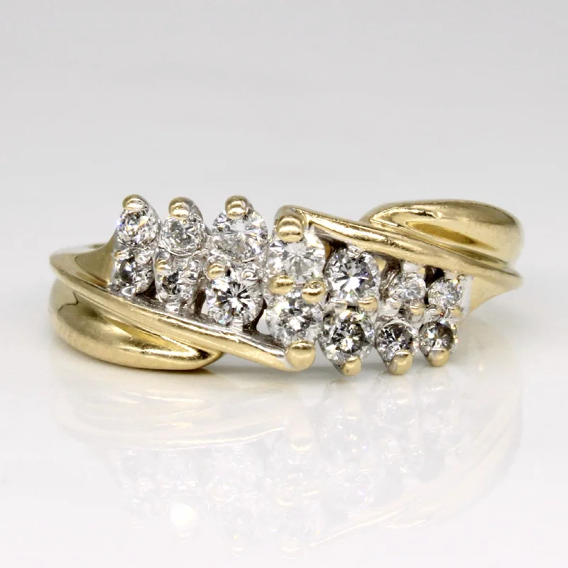 Elegant Jewelry At Unbeatable Offers – Shop Before It's Gone Diamond Waterfall Ring | 0.40ctw | SZ 6.75 |