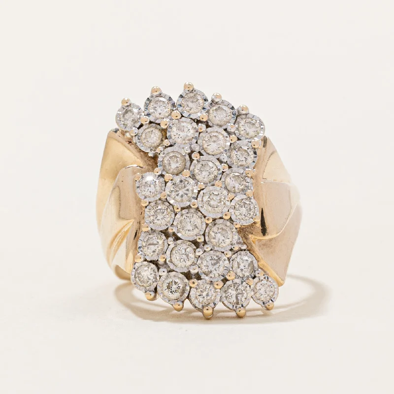 Elegant Jewelry, Exclusive Prices – Shop Now Diamond Waterfall Ring | 0.70ctw | SZ 6 |