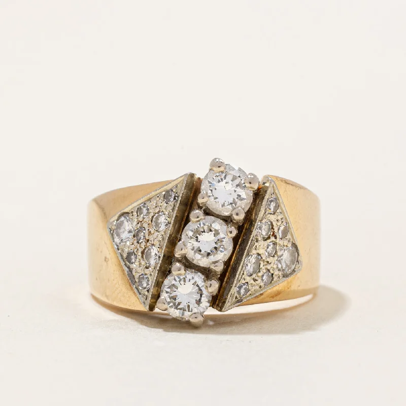 Grab Your Favorite Jewelry At The Lowest Prices Diamond Waterfall Ring | 1.10ctw | SZ 8 |