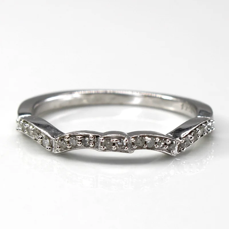 Elegant Rose Gold Jewelry For A Stylish Touch Diamond White Gold Ring | 0.20ctw | SZ 6.75 |