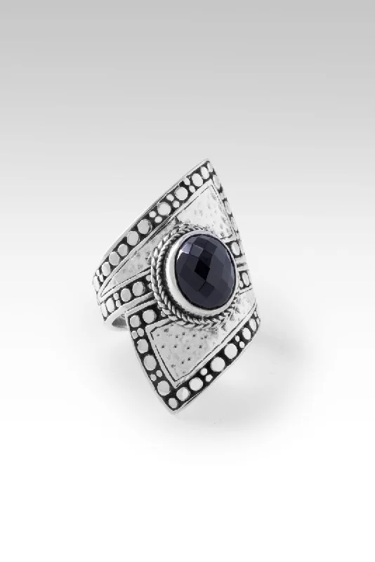 Your Perfect Accessory Now At The Best Price Display of Strength Ring II™ in Black Spinel