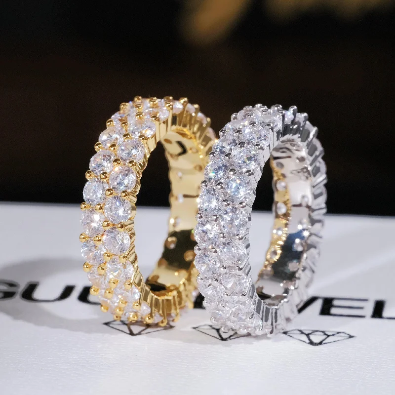 Flash Sale On Exquisite Jewelry – Don't Miss Out Double Row Eternity Ring