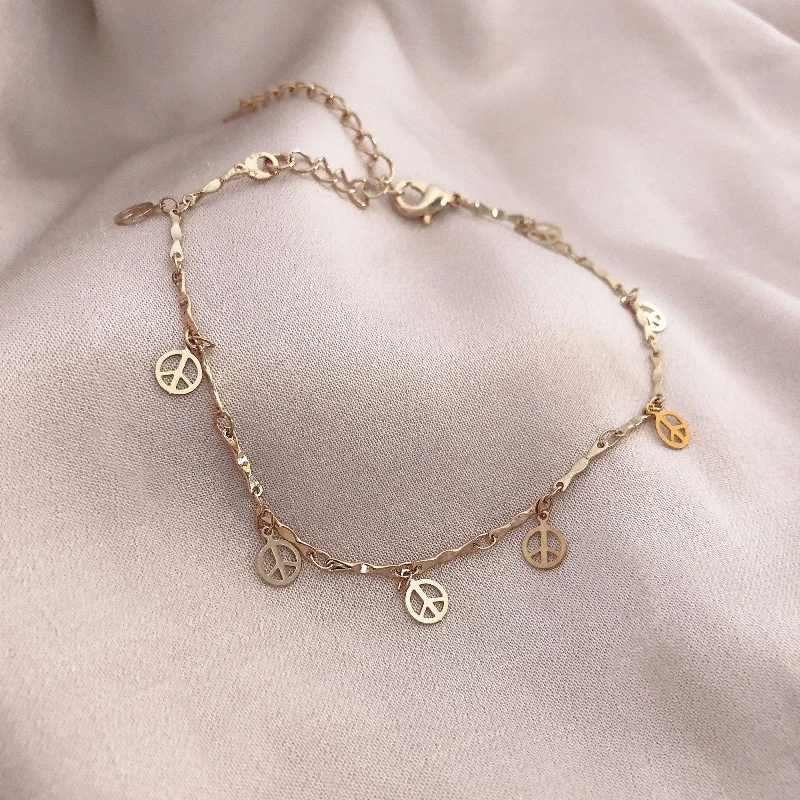 Huge Markdowns On Premium Jewelry Styles Eliona - Peace Anklet