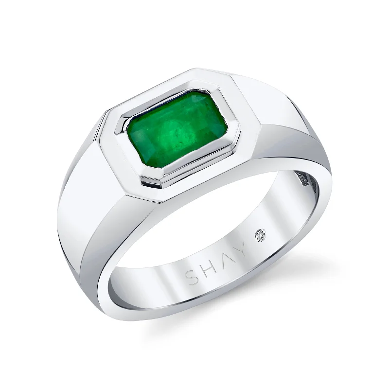 Your Dream Jewelry At Dream Prices – Shop Now MEN'S EMERALD CUT CHAMPION PINKY RING