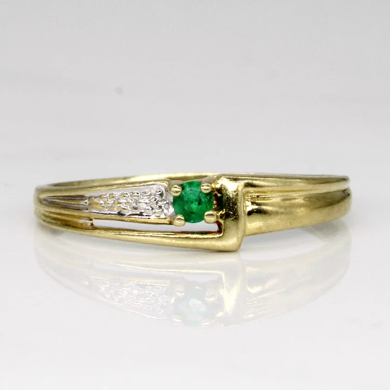 The Perfect Jewelry Piece At The Perfect Discount Emerald Ring | 0.04ct | SZ 7.25 |