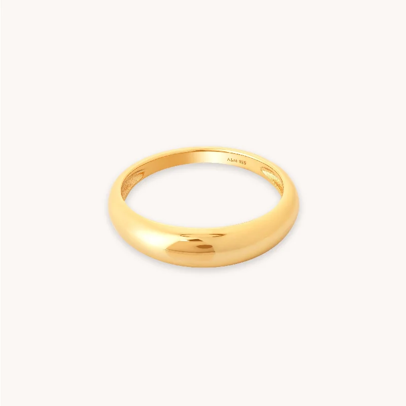 Eco-Friendly Sustainable Jewelry For Conscious Buyers Essential Dome Ring in Gold