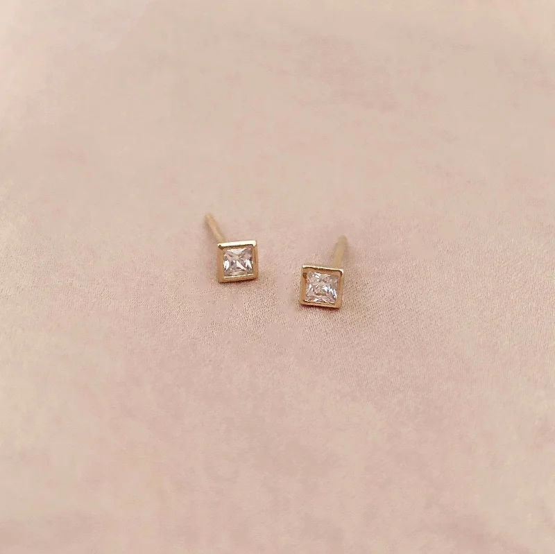 Affordable Luxury Jewelry For Every Occasion Evan - CZ Square Studs