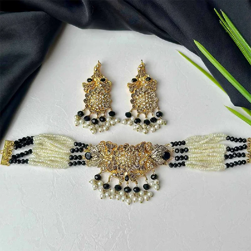 Bohemian-Inspired Jewelry For Free-Spirited Fashion Gunsha Set (Black)