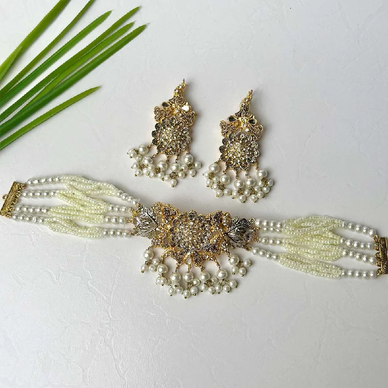 Elevate Your Outfit With Discounted Statement Jewelry Gunsha Set (Pearl)