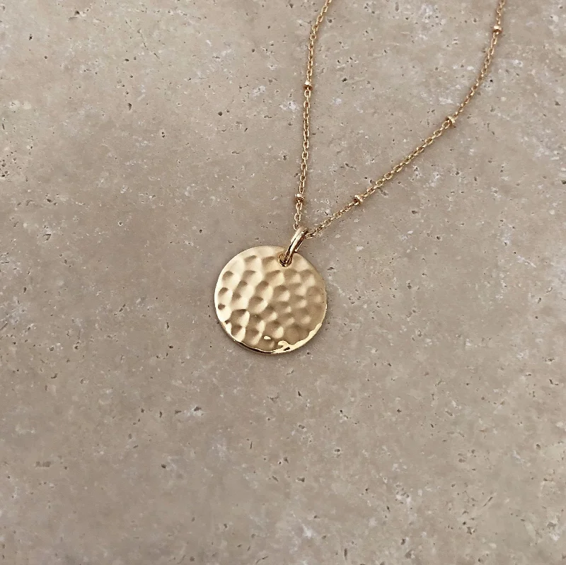 Flash Sale On Exquisite Jewelry – Don't Miss Out Penelope - Hammered Disc Necklace