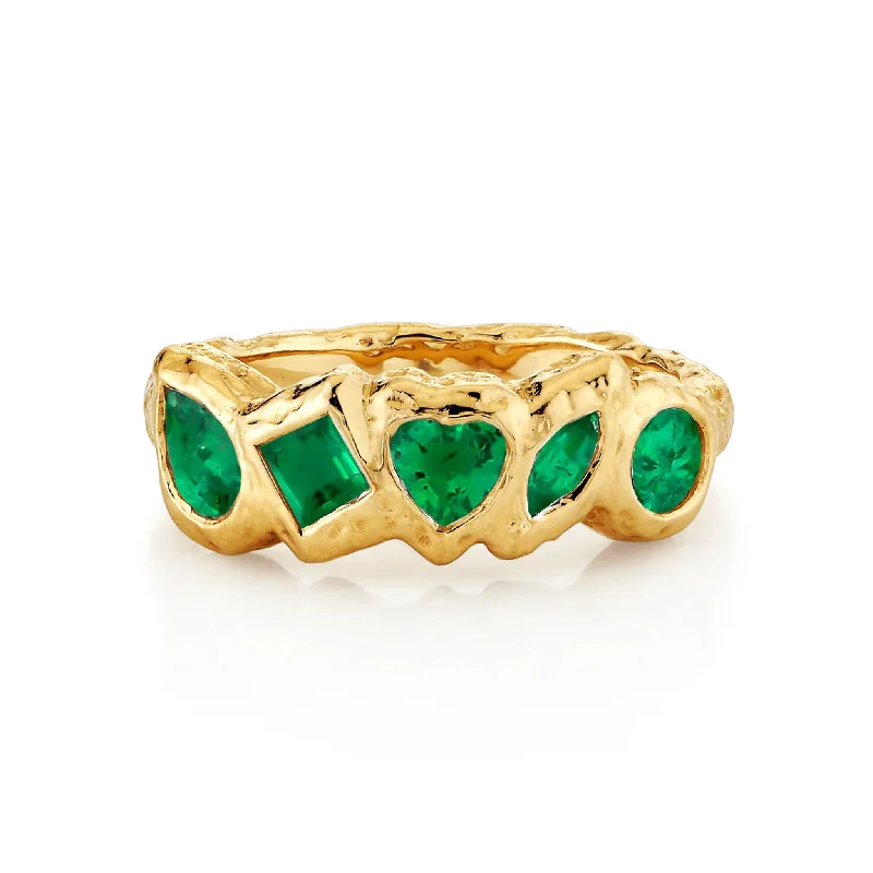Discounted Jewelry For A Glamorous Look Harmony River Emerald Ring