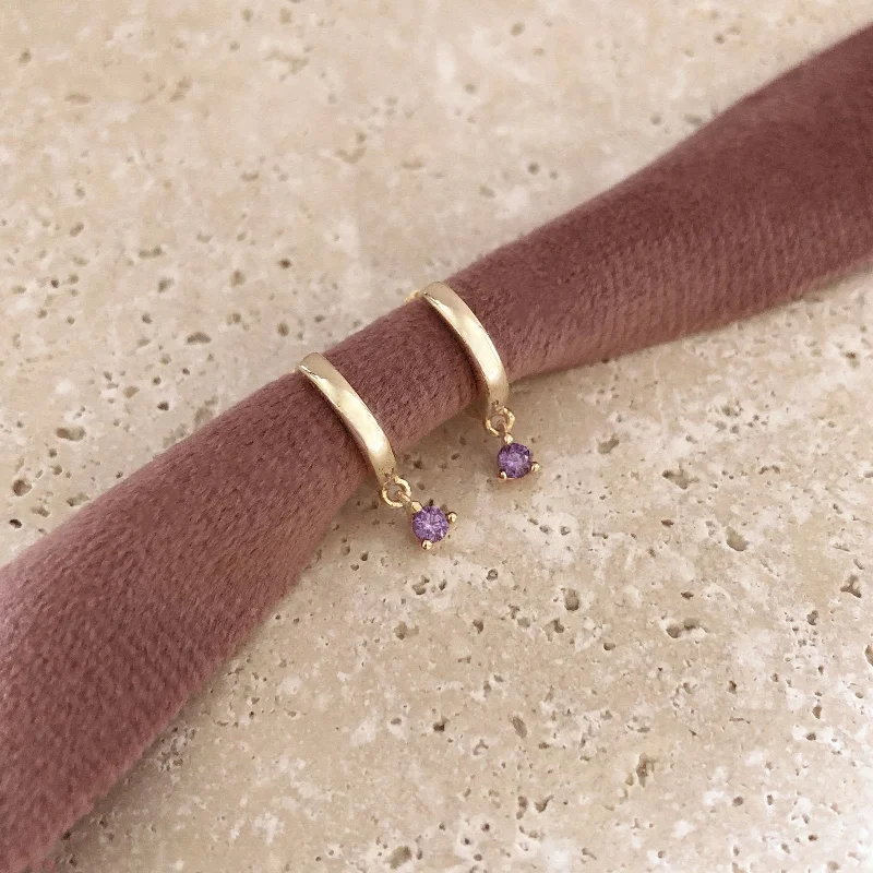 Holiday Jewelry Sale – Perfect Gifts At Great Prices Harper - Purple CZ Hoops