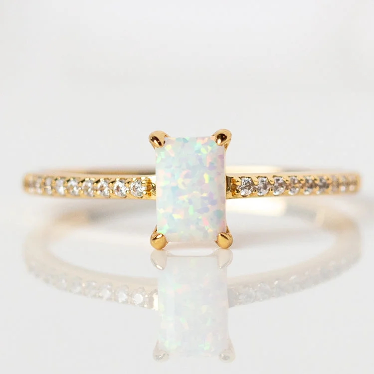 The Perfect Jewelry Piece At The Perfect Discount Hopeful Opal Baguette Ring